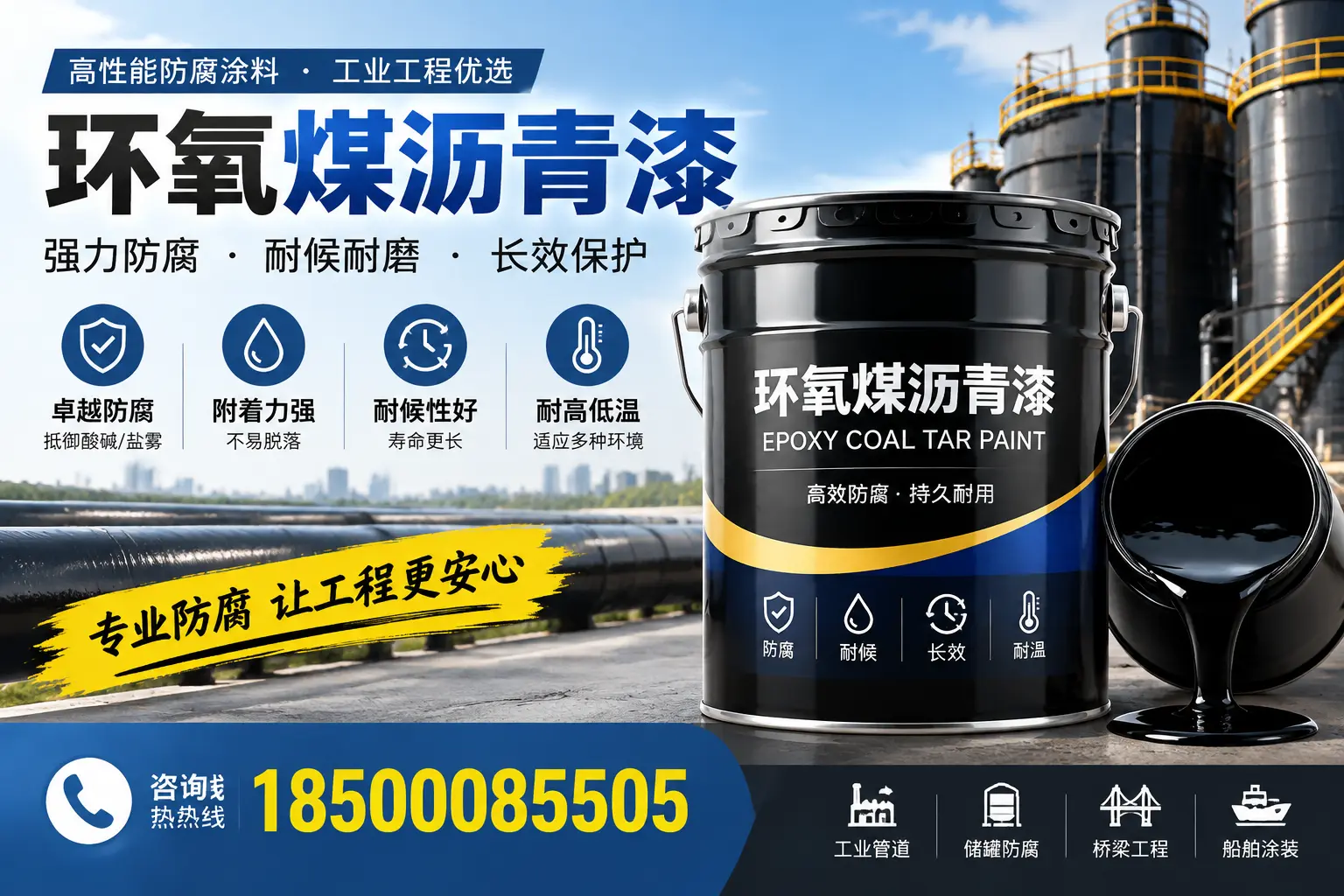 环氧煤沥青漆的施工方法与注意事项，确保在石河子顺利完成